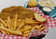 Fried Catfish - Blue Plate Special Stevie's Diner