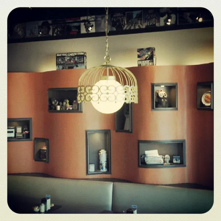 Diner interior wall decor