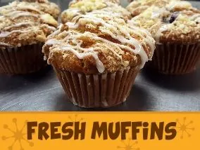 Stevies Diner Fresh Baked Muffins